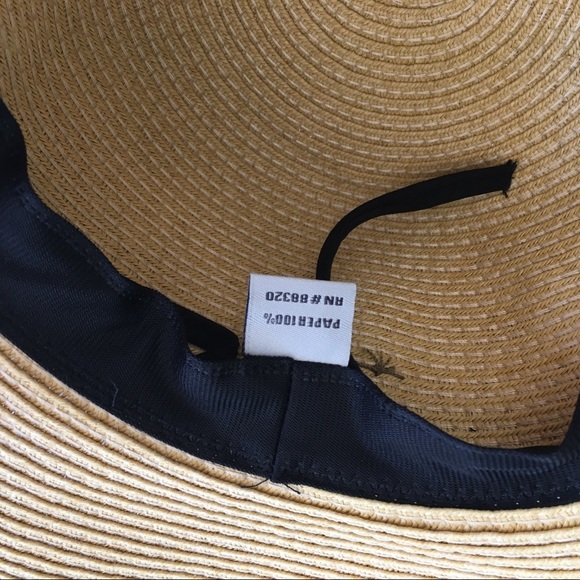 NWT Good Vibes Embroidered Big Floppy Beach Hat - Picture 6 of 7